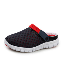 Load image into Gallery viewer, Summer Sandal Mesh Breathable Padded Beach Flip Flops Shoes Solid Flat Bath Slippers Plus Size 36-46