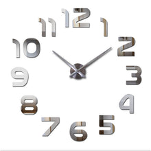 Load image into Gallery viewer, Wall Clock Acrylic Mirror Watch Wall Stickers Large Decorative Quartz Clocks Modern Design