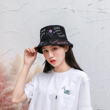 Load image into Gallery viewer, Summer Bucket Hats Print Foldable Fisherman Hat Woman Soft Beach Sun Fisherman Cap Man Fashion Soild Panama Bucket Hat