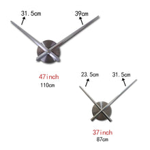 Load image into Gallery viewer, Wall Clock top fashion new Modern clock watch Wall Stickers clocks reloj de pared home decoration horloge Needle Quartz