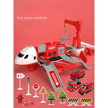 Load image into Gallery viewer, Deformation Music Simulation Track Inertia Children's Toy Aircraft Large Size Passenger Plane Kids Airliner Toy Car