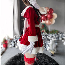 Load image into Gallery viewer, Women Christmas Xmas Lady Santa Claus Cosplay Costume Sexy Lingerie Winter Long Sleeve Red Dress Maid Bunny Girl Uniform