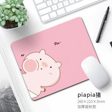 Load image into Gallery viewer, 2mm Mouse Pad Small Cute Girl Cartoon Game Ins Computer Office Oversized Thickened Table Mat