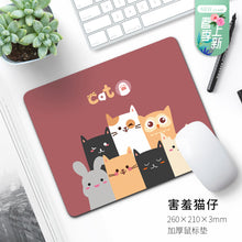 Load image into Gallery viewer, 2mm Mouse Pad Small Cute Girl Cartoon Game Ins Computer Office Oversized Thickened Table Mat