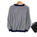 Load image into Gallery viewer, 2023 Autumn Winter Long Sleeve Striped Pullover Women Sweater Knitted Sweaters O-Neck Tops Korean Pull Femme Jumper