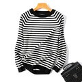 Load image into Gallery viewer, 2023 Autumn Winter Long Sleeve Striped Pullover Women Sweater Knitted Sweaters O-Neck Tops Korean Pull Femme Jumper