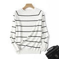 Load image into Gallery viewer, 2023 Autumn Winter Long Sleeve Striped Pullover Women Sweater Knitted Sweaters O-Neck Tops Korean Pull Femme Jumper
