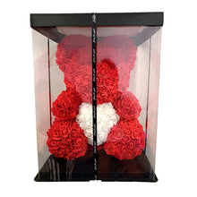 Load image into Gallery viewer, 40cm Rose Bear Heart Artificial Flower Rose Teddy Bear For Women Valentine's Wedding Birthday Christmas Gift