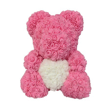 Load image into Gallery viewer, 40cm Rose Bear Heart Artificial Flower Rose Teddy Bear For Women Valentine's Wedding Birthday Christmas Gift