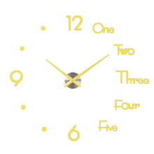 Load image into Gallery viewer, Wall Clock Fashion big size mirror sticker brief living decor meetting room Modern Design Silent Acrylic