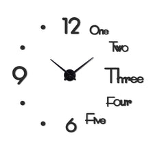 Load image into Gallery viewer, Wall Clock Fashion big size mirror sticker brief living decor meetting room Modern Design Silent Acrylic