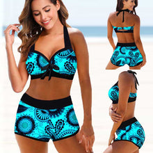 Load image into Gallery viewer, Swimwear High Waist Bikini Sexy Swimsuit Women Summer Bathing Suit Bikini Set Plus Size Women Beach Swimming Suit