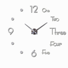 Load image into Gallery viewer, Wall Clock Modern Design Large Mirror Stickers Living Room Home Decor