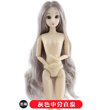 Load image into Gallery viewer, 2023 New 30cm Fashion Doll 1/6 BJD Dolls Body Make-up 3D Eyes Long Wig Hair Beautiful Princess Baby Girl Dolls DIY Toy for Girls
