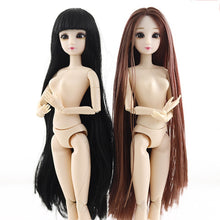 Load image into Gallery viewer, 2023 New 30cm Fashion Doll 1/6 BJD Dolls Body Make-up 3D Eyes Long Wig Hair Beautiful Princess Baby Girl Dolls DIY Toy for Girls