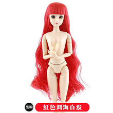 Load image into Gallery viewer, 2023 New 30cm Fashion Doll 1/6 BJD Dolls Body Make-up 3D Eyes Long Wig Hair Beautiful Princess Baby Girl Dolls DIY Toy for Girls