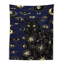 Load image into Gallery viewer, 2023 New Cat Coven Tapestry Printed Witchcraft Hippie Wall Hanging Bohemian Wall Tapestry Mandala Wall Art Aesthetic Room Decor
