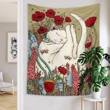 Load image into Gallery viewer, 2023 New Cat Coven Tapestry Printed Witchcraft Hippie Wall Hanging Bohemian Wall Tapestry Mandala Wall Art Aesthetic Room Decor
