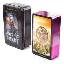 Load image into Gallery viewer, Occult Tarot in a Tin Metal Box Gold-plated Edge Hot Sell Tarot Cards For Divination Tarot Deck Beautiful Packag