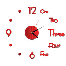 Load image into Gallery viewer, Wall Clock Mirror Wall Stickers Fashion Living Room Clocks Sticker