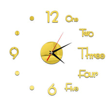 Load image into Gallery viewer, Wall Clock Mirror Wall Stickers Fashion Living Room Clocks Sticker