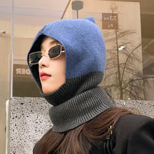 Load image into Gallery viewer, 2023 Winter Women's Hat Warm Balaclava Beanie Knitted Scarf Hood Gorras Windproof Bonnet Snood Collar Cap Christmas Party Gifts