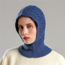 Load image into Gallery viewer, 2023 Women Winter Knitted Cap Pullover Lady Balaclava Hat Warm Ring Scarf Woolen Yarn Beanie Outdoor Snood Collar Muffler