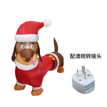 Load image into Gallery viewer, Inflation Model 1.5 M Sausage Dog Light Inflatable Christmas Decorations Arrangement