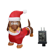 Load image into Gallery viewer, Inflation Model 1.5 M Sausage Dog Light Inflatable Christmas Decorations Arrangement