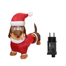 Load image into Gallery viewer, Christmas Inflation Model 1.5 M Sausage Dog Light Inflatable Model Christmas Decorations Arrangement