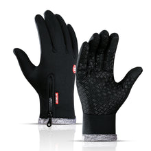 Load image into Gallery viewer, Water Touch Screen Men's and Women's Riding Gloves Fleece Windproof Warm Ski Climbing Gloves