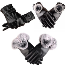 Load image into Gallery viewer, Gloves Warm with Velvet Women's Touch Screen Men's Motorcycle Winter Gloves Thick Windproof Korean Style