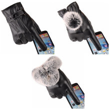Load image into Gallery viewer, Gloves Warm with Velvet Women's Touch Screen Men's Motorcycle Winter Gloves Thick Windproof Korean Style