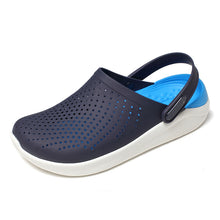 Load image into Gallery viewer, Men's Sandals Pump Beach Shoes Couple Sandals Summer Keqi Plaid Hole Shoes