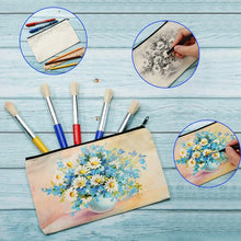 Load image into Gallery viewer, 20Pcs Canvas Makeup Bags Zipper Pouch Bags Pencil Case Blank DIY Craft Bags Cosmetic Pouch for Travel DIY Craft School