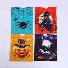 Load image into Gallery viewer, 20pcs Hallwoeen Pumpkin Skull Cat Candy Bundle Pocket Bag Cellophane Food Plastic Package Halloween Party Decor Gift Bag Mix