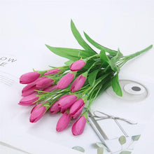 Load image into Gallery viewer, 5pcs Tulip Artificial Flower Silk Lavender Tulips Bouquet Fake Flower For Wedding Decoration Flowers Home Garen Decor
