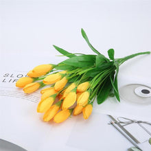 Load image into Gallery viewer, 5pcs Tulip Artificial Flower Silk Lavender Tulips Bouquet Fake Flower For Wedding Decoration Flowers Home Garen Decor