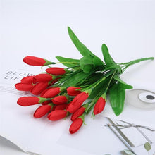 Load image into Gallery viewer, 5pcs Tulip Artificial Flower Silk Lavender Tulips Bouquet Fake Flower For Wedding Decoration Flowers Home Garen Decor