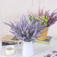 Load image into Gallery viewer, 5pcs Tulip Artificial Flower Silk Lavender Tulips Bouquet Fake Flower For Wedding Decoration Flowers Home Garen Decor