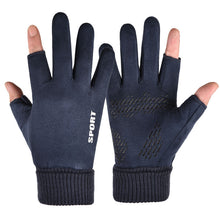 Load image into Gallery viewer, Winter Suede Gloves Men's Warm with Velvet Touch Screen Thickened Deerskin Gloves