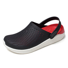 Load image into Gallery viewer, Men's Sandals Pump Beach Shoes Couple Sandals Summer Keqi Plaid Hole Shoes