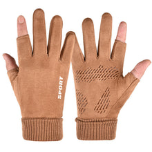 Load image into Gallery viewer, Winter Suede Gloves Men's Warm with Velvet Touch Screen Thickened Deerskin Gloves