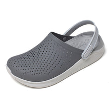 Load image into Gallery viewer, Men's Sandals Pump Beach Shoes Couple Sandals Summer Keqi Plaid Hole Shoes