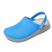 Load image into Gallery viewer, Men's Sandals Pump Beach Shoes Couple Sandals Summer Keqi Plaid Hole Shoes