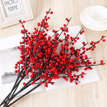 Load image into Gallery viewer, Fortune Fruit Red Berry Rich Fruit New Year Christmas Living Room Home Decoration Flower Arrangement Small Holly Bouquet