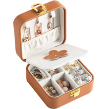 Load image into Gallery viewer, Jewelry Storage Box Earrings PU Leather Ring Portable Holders Case