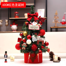 Load image into Gallery viewer, Korean Style Pink Mini Christmas Tree Set Desktop Christmas Tree Ornaments Led Gold 60cm Snow Tree Gift with Light