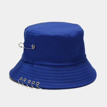 Load image into Gallery viewer, Five-Ring Pin Bucket Hat Suitable for Men and Women Foldable Basin Hat Summer Outdoor Sun Protection Sun Hat Couple Hat