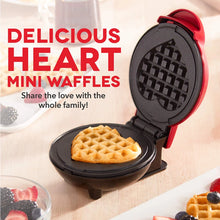 Load image into Gallery viewer, 220V 110V Mini electric Waffles Maker Bubble Egg Cake Oven Breakfast Love Heart Shaped Waffle Maker